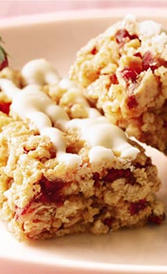 Barritas de cereales con frutas rojas