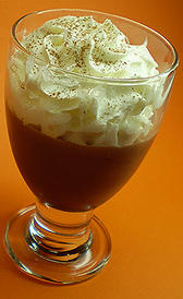 Copa de chocolate y nata