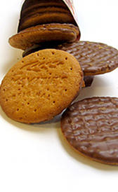 Imagen de las galletas digestive con chocolate Galletas digestive con chocolate