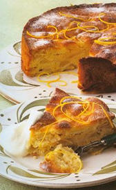 Tarta de manzana y nata